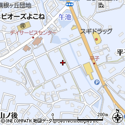 愛知県大府市横根町狐山167周辺の地図