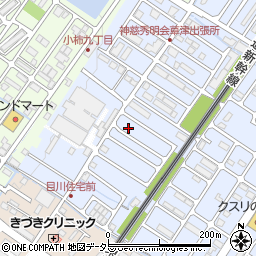 栗東市立公民館・集会場目川公民館周辺の地図