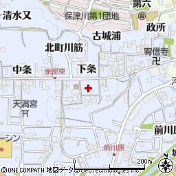 京都府亀岡市余部町下条32周辺の地図