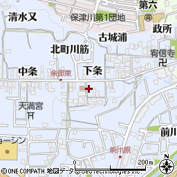 京都府亀岡市余部町下条28周辺の地図
