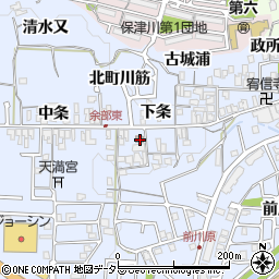 京都府亀岡市余部町下条23周辺の地図