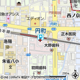 京都府京都市中京区西ノ京南円町94-1周辺の地図
