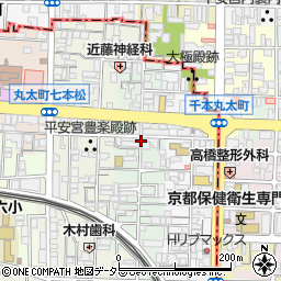 京都府京都市中京区聚楽廻中町周辺の地図