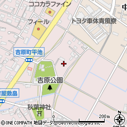 愛知県豊田市吉原町宮里周辺の地図