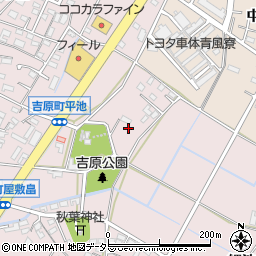 愛知県豊田市吉原町（宮里）周辺の地図