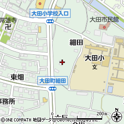 愛知県東海市大田町細田123周辺の地図