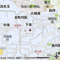 京都府亀岡市余部町下条41周辺の地図