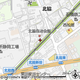 静岡県静岡市清水区北脇新田690周辺の地図