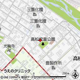 三重県三重郡川越町高松338-1周辺の地図