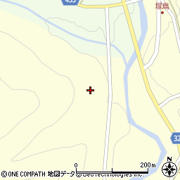 愛知県新城市副川日蔭田周辺の地図