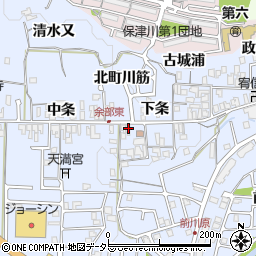 京都府亀岡市余部町下条6周辺の地図