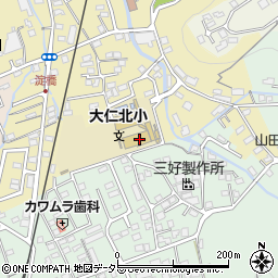 伊豆の国市立大仁北小学校周辺の地図