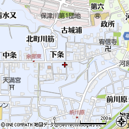 京都府亀岡市余部町下条42周辺の地図