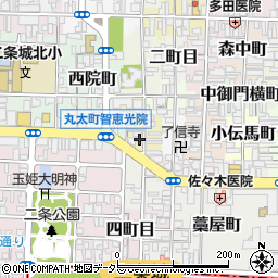 京都府京都市上京区北伊勢屋町740-2周辺の地図