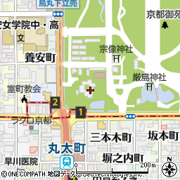 国民公園協会京都御苑周辺の地図