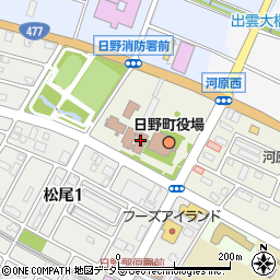 日野町役場　福祉保健課福祉担当周辺の地図