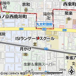 京都府京都市中京区西ノ京両町周辺の地図
