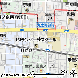 京都府京都市中京区西ノ京両町周辺の地図