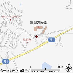 京都府亀岡市本梅町平松原谷周辺の地図