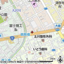 静岡県静岡市清水区西大曲町3-4周辺の地図