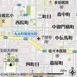 京都府京都市上京区北伊勢屋町738周辺の地図