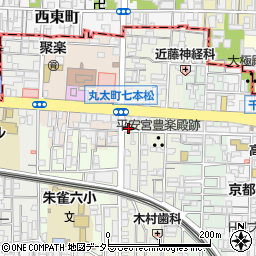 京都府京都市中京区聚楽廻西町周辺の地図