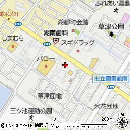 西松屋草津店周辺の地図