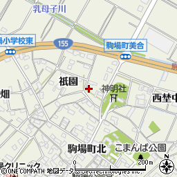 愛知県豊田市駒場町祇園81周辺の地図