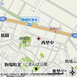 愛知県豊田市駒場町西埜中110周辺の地図