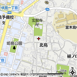 愛知県東海市富木島町北島43周辺の地図
