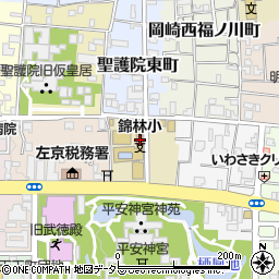 京都市立錦林小学校周辺の地図