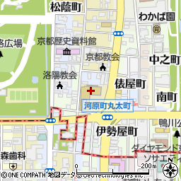 京都市立御所東小学校周辺の地図