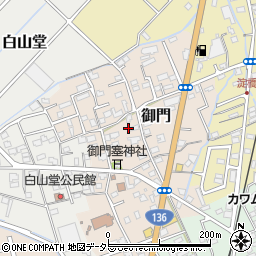 静岡県伊豆の国市御門16周辺の地図