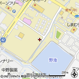 滋賀県草津市木川町42周辺の地図