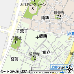 愛知県豊田市上郷町郷西周辺の地図