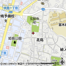 愛知県東海市富木島町北島41周辺の地図