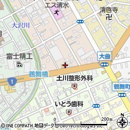 静岡県静岡市清水区西大曲町2-6周辺の地図