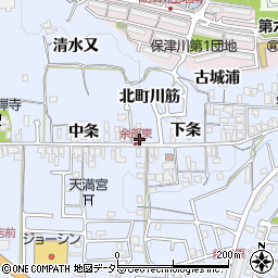 京都府亀岡市余部町下条2周辺の地図