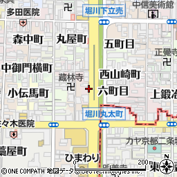 京都府京都市上京区上堀川町周辺の地図