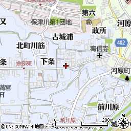 京都府亀岡市余部町下条57周辺の地図