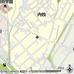 静岡県静岡市葵区内牧303周辺の地図