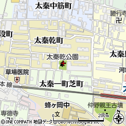 太秦乾公園周辺の地図
