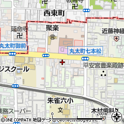 京都府京都市中京区聚楽廻松下町周辺の地図