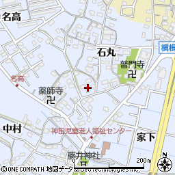 愛知県大府市横根町石丸32周辺の地図