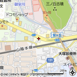 京都府京都市右京区常盤森町周辺の地図