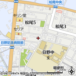 滋賀県蒲生郡日野町松尾5丁目62周辺の地図