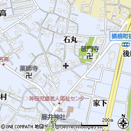 愛知県大府市横根町石丸83周辺の地図