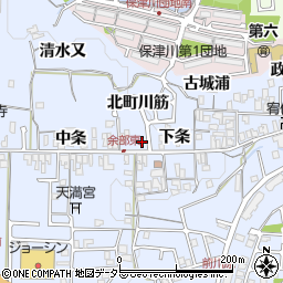 京都府亀岡市余部町下条24周辺の地図