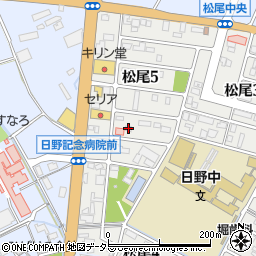 滋賀県蒲生郡日野町松尾5丁目59周辺の地図