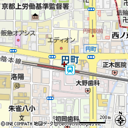 京都府京都市中京区西ノ京西円町4周辺の地図